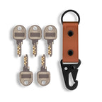 Tan Carabiner Key Chain