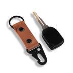 Tan Carabiner Key Chain