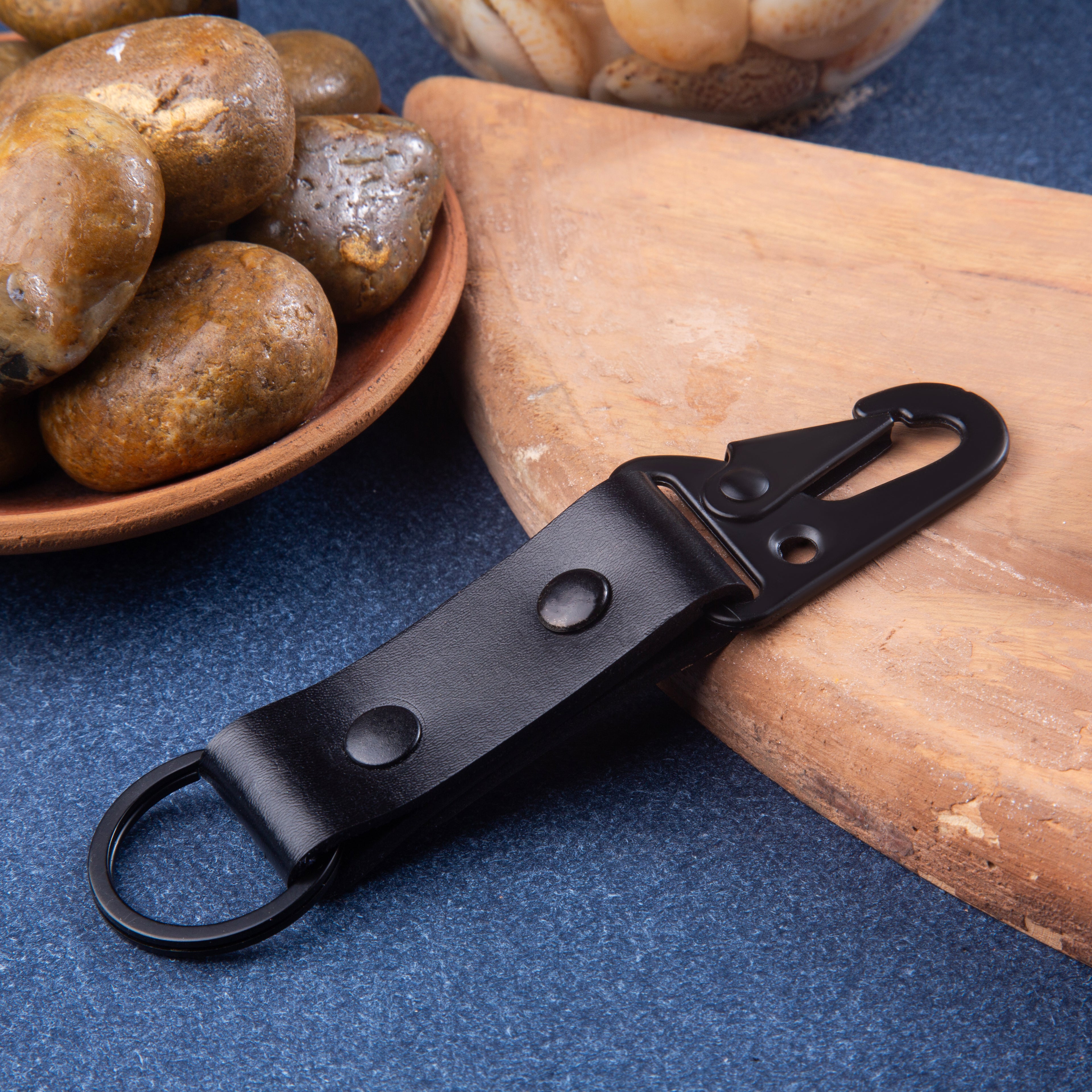 Black Carabiner Key Chain