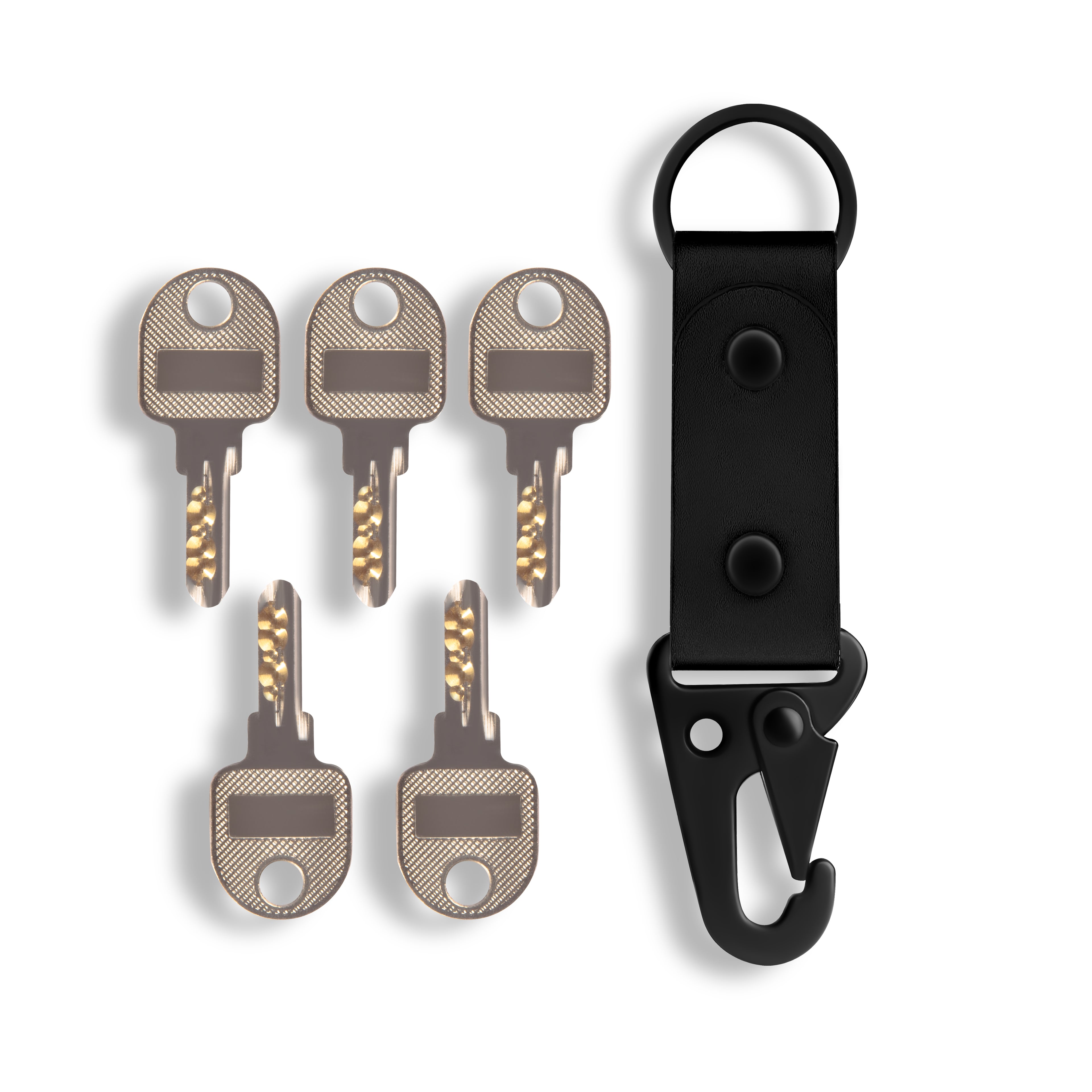 Black Carabiner Key Chain