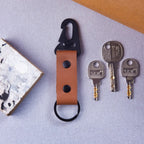 Tan Carabiner Key Chain