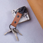 Tan Carabiner Key Chain